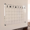 Oversize Premium Acrylic Calendar for Wall | Ultra-Thick Clear Dry & Erase Board | Large23.5"X17.5" | Home Office Monthly Glass Family Planner Plexig