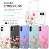 GREATRULY Floral Clear Case for iPhone 16 Plus for Women Girls,Cute Flowers Design Phone Cover,Slim Soft Transparent Drop Proof Pretty Flower Print P