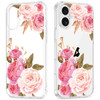GREATRULY Floral Clear Case for iPhone 16 for Women Girls,Cute Flowers Design Phone Cover,Slim Soft Transparent Drop Proof Pretty Flower Print Patter