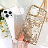 BITOBE Designed for iPhone 16 Pro Max, Cute 3D Butterfly Case Slim Plating Glitter Bling Luxury Cover for Women Girls Protective Camera Protection Bu
