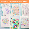 Habit Tracker Stencils - x6 Habit Stencils, Circle Trackers, Monthly Tracking, Gratitude - Get Healthy, Achieve Goals with Journaling Supplies to Mak