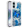OOPKINS Case for iPhone 16 Plus, TPU Protective Case Glitter Clear Bling Flowing Liquid Sparkle Bumper for Girl Soft TPU Silicone Lens Protection Cov