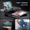 Phone Case for Samsung Z-Fold-5: [Hidden Kickstand][Wireless Charging] Slim Hinge Protection Lightweight Stand Case with Screen Protector- Protective