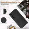 X-level for Samsung Galaxy S24 FE Case, Thin Slim Premium PU Leather Soft TPU Bumper Shockproof Protective Phone Cover for Samsung S24 FE 2024 (Black