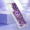 Ephoou Liquid Quicksand Case for Samsung Galaxy S24 FE with Diamond Kickstand, Luxury Fun Glitter Sparkle Flowing Clear Bling Cover Case for Samsung