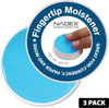 Nadex 6 Pack Fingertip Moistener Pads, Blue - Non-Slip Counting Cash Bills Separating Documents - Finger Moisturizer Non-Toxic Greaseless Odorless Pa