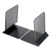 Universal UNV20025 5.38 in. x 5.38 in. x 6.75 in. Nonskid Metal Mesh Bookends - Black (1-Pair)