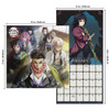 Demon Slayer Calendar 2026 - Deluxe 2026 Demon Slayer: Kimetsu no Yaiba Wall Calendar Bundle with Over 100 Reminder Stickers (Demon Slayer Anime Gift