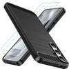 Osophter for Galaxy S24 FE Case: with 2pcs Screen Protector Shock-Absorption Flexible TPU Rubber Protective Cover for Samsung Galaxy S24 FE Phone Cas