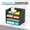 Gawerk Desk Organizer, Stackable Paper Letter Tray, Desktop File Paper Holder Office Organization School Supplies