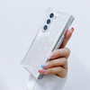 MUNDULEA Compatible with Samsung Galaxy Fold 6 Case Clear Heart Women Girls Soft TPU Sparkle Glitter Shockproof Protective Phone Cover for Galaxy Z F