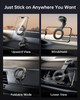 SYNCWIRE for MagSafe Car Mount ?360° Rotation? Magnetic Phone Holder for Car, Adjustable Metal Arm, Car Magnet Phone Mount for Dashboard, Car Accesso