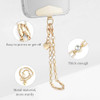 MOUTAKEY Phone Charm Strap Heart Phone Chain Wristlet With Metal Tether Tab Detachable iPhone Chain Wrist Strap iPhone Lanyard For Women,Fits All Pho