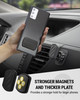 Scosche Magnetic Phone Holder for Car Dashboard with Extra Strong Magnet, Thick Metal Plate & 360° Rotation, Secure Cell Phone Car Mount for Large Ph