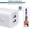 Wall Charger, 3Pack 5V/2.1A AILKIN 2-Port USB Wall Charger Home Travel Plug Power AC Adapter Fast Charging Block Cube for iPhone 15 14 13 12 SE 16Pro