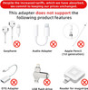 Thousover 4 Pack Lightning to USB C Adapter for iPhone 15/16/17 Pro/17 Pro Max,for iPhone 17/16 Charger,17/16 Accessories,Fast Charging & Data Transf