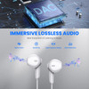 USB C Headphones for Google Pixel 10 9 Pro XL Fold 8a 8 7 6 A, Type C Earphone Noise Isolating Wired Earbud with Mic HiFi Stereo Cord Ear Bud for iPh