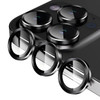 LFGKMZ 2 Pack Camera Lens Protector Compatible with iPhone 16 Pro/iPhone 16 Pro Max,Tempered Glass Camera Cover,Auto Install,Ultra HD,Anti-Scratch,St