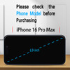 Slanku [3 Pack Screen Protector for iPhone 16 Pro Max Tempered Glass, Full Coverage Protection, No-Bubbles, Anti-Scratch, Easy to install, Transparen