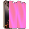 BWEDXEZ 2 Pack Anti-Blue Privacy Tempered Glass for iPhone 16 Pro/iPhone 17 Anti-Spy Screen Protector Film Electroplated Gradient Colorful 6.3 inch
