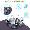 imluckies [3 Pack Camera Lens Protector for iPhone 14 Pro / 16 Pro & iPhone 14 Pro Max / 16 Pro Max, 9H Tempered Glass Film with Anti-Flash Ring, HD