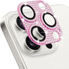 Hsefo Designed for iPhone 15 Pro and 15 Pro Max Camera Lens Protector, Bling Rhinestone Sparkle Diamond 9H Tempered Glass Lens Cover Shockproof Full