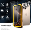 ivoler 3+3 Pack Tempered Glass for iPhone 16 Pro 6.3" Screen Protector with Camera Lens Protector with [Alignment Frame], Anti-Scratch Case Friendly