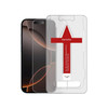 SAHARA - Easy Apply Tempered Glass Screen Protector for iPhone 16 Pro, Clear (ZD00155)