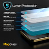 magglass Screen Protector for iPhone 16 Pro Max [Auto-Align] Tempered Glass with Easy-Install Alignment Guide Applicator Tool (UHD Crystal Clarity)