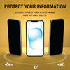 DEWALT Heavy Duty 2Pack Privacy Screen Protector for iPhone 16 Pro, Sensor Protection, Dynamic Island Compatible, AntiSpy Tempered Glass [9H Hardness