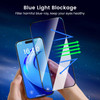 MOCOLL for iPhone 16 Screen Protector, Anti-Blue Light Ultra-Clear Tempered Glass 9H hardnes, Magic Box Installation, Eye Protection Anti Glare, Case