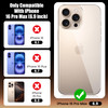 Siminsy Screen Protector for iPhone 16 Pro Max, Tempered Glass Screen Protector including Front and Back Protectors, Camera Protector, 3-in-1 Protect