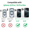 Hsefo Compatible with iPhone 16 Pro and 16 Pro Max Camera Lens Protector, Bling Rhinestone Sparkle Diamond 9H Tempered Glass Lens Cover Shockproof Fu