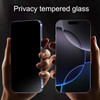YIEDBCX 2 Pack Matte Privacy Tempered Glass for iPhone 16 Pro Max Anti-glare Anti-spy Screen Protector Film 6.9 inch