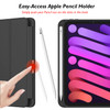iMieet iPad mini 7 Case 2024 (A17 Pro), iPad mini 6 Case (8.3-Inch,2021 Model), iPad mini 7th/6th Generation Case with Pencil Holder, Trifold Stand S
