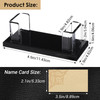 Kifmurase Acrylic Desk Business Card Holder, Clear Black Business Cards Display, Business Cards Stand for Men & Women Office Room Desktop Home Exhibi