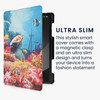 kwmobile Case Compatible with Samsung Galaxy Tab S6 Lite (2024/2022/2020) - PU Leather Smart Cover Tablet Case with Stand - Underwater Multicolor