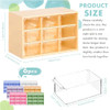 Amyhill 6 Pcs Mini Drawer Organizer Small Organizer with 9 Drawers Plastic Desktop Craft Storage Box for Office Home Room Jewelry Cosmetics Collectio