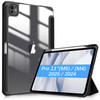 Fintie Hybrid Slim Case for iPad Pro 11-inch (M5) 2025 / (M4) 2024 - [Built-in Pencil Holder] Shockproof Protective Cover with Clear Transparent Back