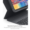 ZAGG Pro Keys Detachable Case and Wireless Keyboard for iPad Air 11" (M3)/ (M2)/ 10.9" (Gen 4, Gen 5) - Bluetooth Pairing, Backlit Laptop-Style Keys,
