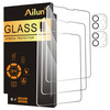 Ailun Screen Protector for iPad Pro 11 inch 2022/2021/2020 (4th/3rd/2nd Generation) 3 Pack + 2 Pack Camera Lens Protector,Tempered Glass,Face ID & Ap