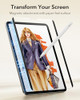 ESR for iPad Pro 12.9 Inch Paper-Feel Magnetic Screen Protector 6th/5th/4th/3rd Generation (2022/2021/2020/2018), Write and Draw Like on Paper, Detac