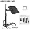 VIVO Single Laptop Car Mount, Fully Adjustable Extension, Notebook Stand for Trucks, Vans, and SUVs, Articulation and Height Adjustment, Black, MOUNT
