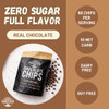 Sugar Free Large Chocolate Chips, Stevia Sweetened, 12 oz. Value Size, Non-GMO, Vegan, Keto, Low Carb, 60% Cocoa, All Natural, Baking Chips, Gluten F