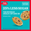 Betty Crocker Lower Sugar Cookie, Chocolate Chip Cookies, No Artificial Sweeteners, 13.1 oz