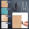 20 Pieces Metal Cubicle Hooks Fabric Panel Wall Hooks Set Cubicle Clip Pins Wall Wire Clips Push Hanger for Office Home Kitchen Home Shelf Picture Ke