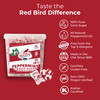 Red Bird Soft Peppermint Puffs Candy, Individually Wrapped Soft Mints, 52 oz Tub