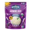 Lundberg Jasmine Rice, Long Grain White Rice - Non-Sticky, Fluffy Aromatic Rice, Sustainably Grown in California, Regenerative Organic Certified, 8 O