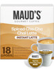 Maud's Chai Tea Latte Pods, 18 ct, Recyclable Single Serve Tea Pods - 100% Gourmet Blended Tea Leaves, Compatible with Keurig K Cups Maker