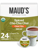 Maud's Organic Decaf Chai Tea Pods, 24 ct, Recyclable Single Serve Tea Pods  100% Gourmet Blended Tea Leaves, Compatible with Keurig K Cups Maker